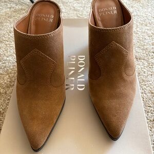 Donald J. Pliner Vamac suede bootie mules.  Size 6.5 never worn.